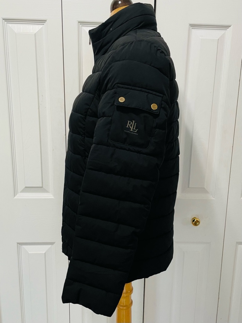 Ralph Lauren Black Quilted Packable Puffer Jacket